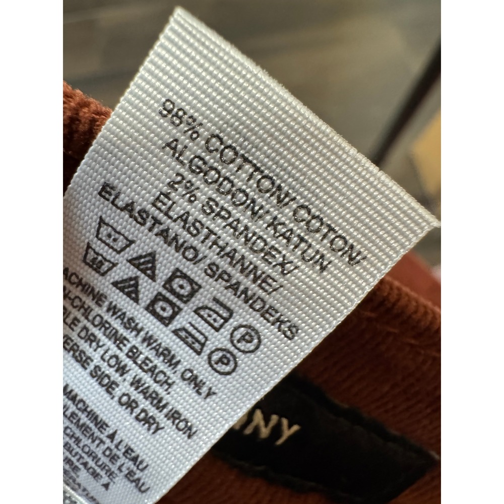 Lucky Brand Ava Skinny Corduroy Pants Brown Rust Orange 4 27 Stretch - Picture 7 of 7